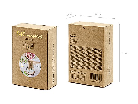 PD NUMERE PENTRU MASA DIN IUTA white, 7x10.5cm 20bucati KPZ5-008 [3]