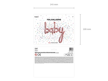 PD BALON FOLIE ALUMINIU Baby, rose gold, 73.5x75.5cm FB42M-019R [4]