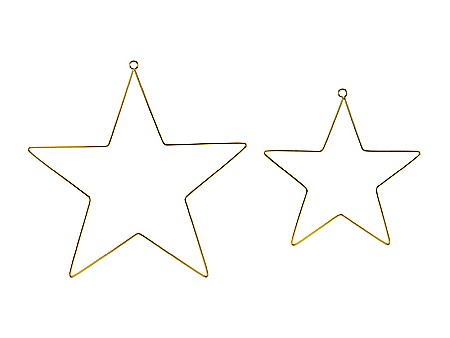 DE SEZON - PD STELUTE METALICE DECORATIVE DE AGATAT, 20cm&28cm, 2/set  ZDM1-019ME