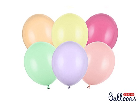 ARTICOLE PARTY - PD BALOANE Strong Balloons 23cm, Pastel Mix, 50/SET SB10P-000P-50