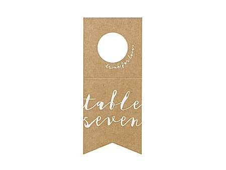 PD NUMERE MASA, Table numbers - bottles hangers, 8x18.5cm 10/SET KPZ7-031 [1]