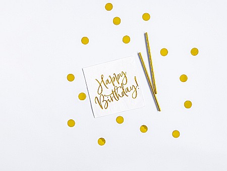 PD SET DECORATIUNI PARTY Birthday, gold 60 piese SET14 [3]