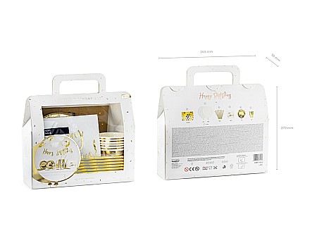 PD SET DECORATIUNI PARTY Birthday, gold 60 piese SET14 [4]