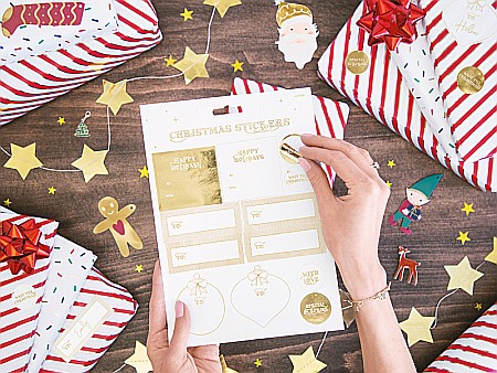 PD ETICHETE CADOU, Gift tags Santa, mix 12/SET ZDZ18 [3]