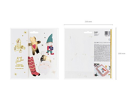 PD ETICHETE CADOU, Gift tags Santa, mix 12/SET ZDZ18 [4]