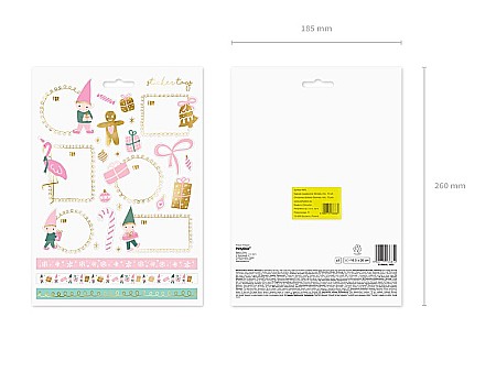 PD STICKER DECOR Christmas, Gmomes, mix  NP2 [4]