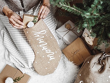 PD DECORATIUNE CRACIUN SOSETA, Iuta,Mommy, white 23 x 39.5cm SJ1-008 [1]