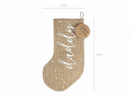 PD DECORATIUNE CRACIUN SOSETA, Iuta, Daddy, white 23 x 39.5cm SJ2-008 [2]