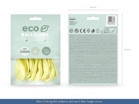 PD BALOANE Eco Balloons 26cm, pastel cream 10/SET ECO26P-079-10 [1]