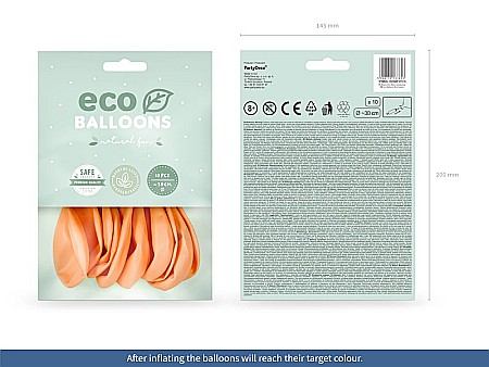 PD BALOANE Eco Balloons 26cm, pastel peach 10/SET ECO26P-075-10 [6]