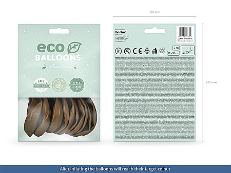 PD BALOANE Eco Balloons 26cm, pastel chocolate 10/SET ECO26P-032C-10 [1]