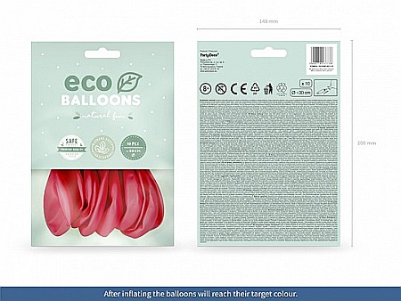 PD BALOANE Eco Balloons 26cm, pastel light red 10/SET ECO26P-007J-10 [1]