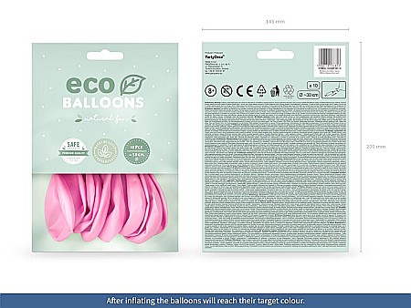 PD BALOANE Eco Balloons 26cm, pastel pink 10/SET ECO26P-081-10 [7]