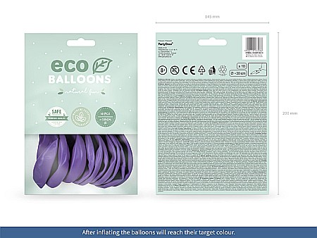 PD BALOANE Eco Balloons 26cm, pastel lavender 10/SET ECO26P-002-10 [1]