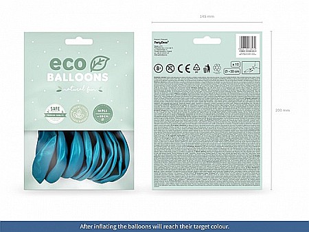 PD BALOANE Eco Balloons 26cm, pastel turquoise 10/SET ECO26P-083-10 [1]