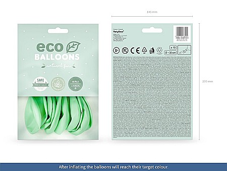 PD BALOANE Eco Balloons 26cm, pastel mint 10/SET ECO26P-103-10 [2]