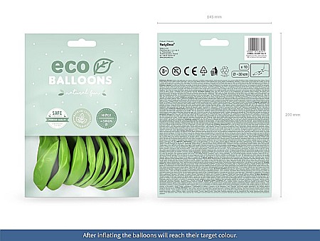 PD BALOANE Eco Balloons 26cm, pastel green apple 10/SET ECO26P-102J-10 [1]