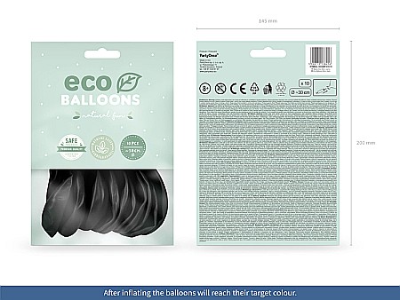 PD BALOANE Eco Balloons 26cm, pastel black 10/SET ECO26P-010-10 [2]