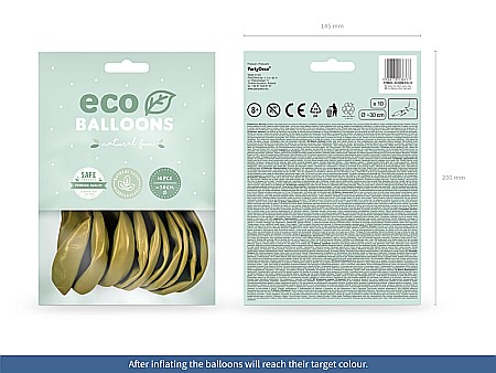 PD BALOANE Eco Balloons 26cm, metallic light gold 10/SET ECO26M-019J-10 [1]