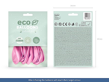 PD BALOANE Eco Balloons 26cm, metallic pink 10/SET ECO26M-081-10 [1]