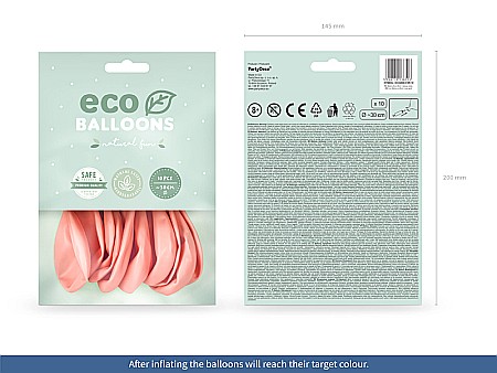 PD BALOANE Eco Balloons 26cm, metallic rose gold 10/SET ECO26M-019R-10 [1]