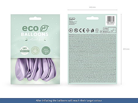 PD BALOANE Eco Balloons 26cm, metallic lilac 10/SET ECO26M-004-10 [1]