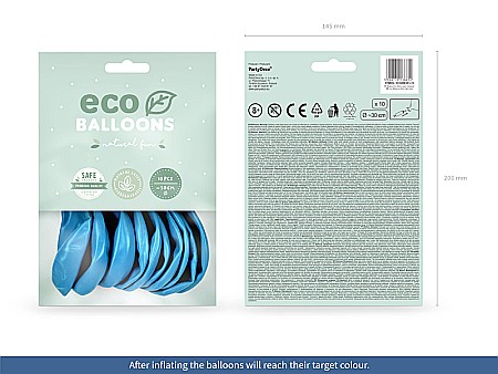 PD BALOANE Eco Balloons 26cm, metallic light blue 10/SET ECO26M-001J-10 [1]
