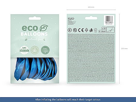 PD BALOANE Eco Balloons 26cm, metallic blue 10/SET ECO26M-001-10 [1]