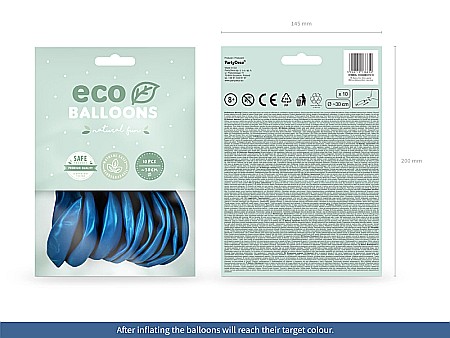 PD BALOANE Eco Balloons 26cm, metallic navy blue 10/SET ECO26M-074-10 [1]