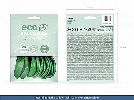 PD BALOANE Eco Balloons 26cm, metallic green grass 10/SET ECO26M-101-10 [1]