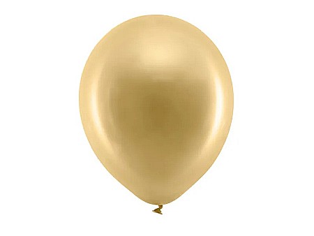 PD BALOANE Rainbow Balloons 30cm metallic, gold 100/SET RB30M-019 [0]