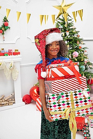 HOBBY - PD CACIULA MOS CRACIUN AJUSTABILA CU PAIETE 70CM PH7