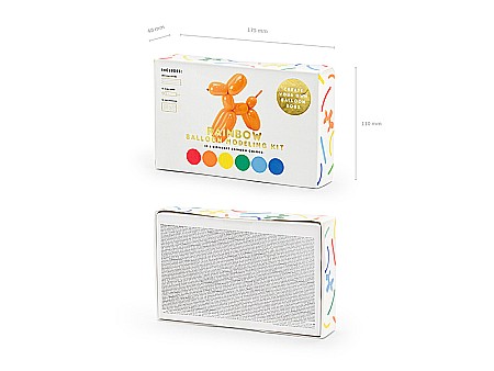 PD KIT MODELARE BALOANE Rainbow balloons 130cm, with pump, mix, 30/SET MBP2P-000 [3]