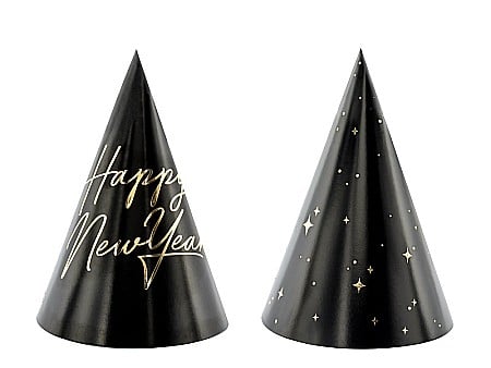 Costume/ Costumatii Craciun si accesorii - PD COIF DIN CARTON Happy New Year, 16cm CPP27