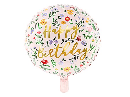 PD BALON FOLIE ALUMINIU Happy Birthday, 35cm, light pink FB48 [0]