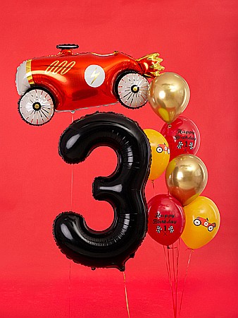 PD BALON FOLIE ALUMINIU Number "3", 86cm, black FB1M-3-010 [4]