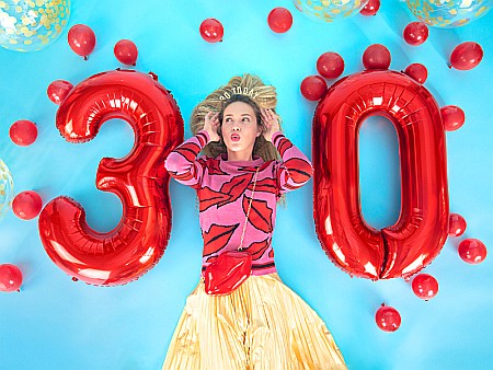 PD BALON FOLIE ALUMINIU Number "8", 86cm, red FB1M-8-007 [1]