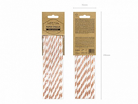 PD PAIE DIN HARTIE PENTRU BAUTURI light rose gold, 19.5cm 10/set SPP1M-019RJ [5]
