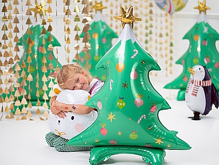 PD GHIRLANDA Christmas trees, gold, 100 x 245cm GNT3-019 [5]