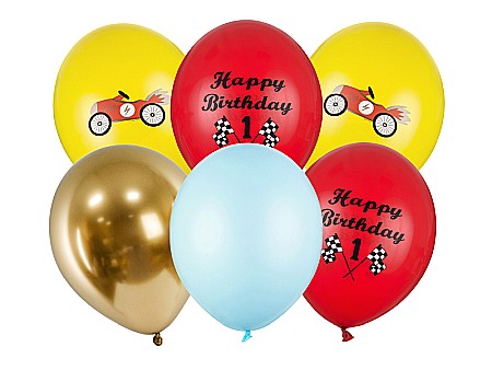 ARTICOLE PARTY - PD BALOANE Balloons 30cm, Happy Birthday, mix of colours 6/SET SB14P-300-000-6