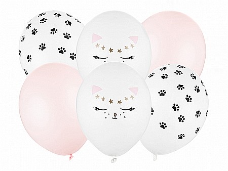 ARTICOLE PARTY - PD BALOANE Balloons 30cm, Cat, mix 6/SET SB14P-306-000-6
