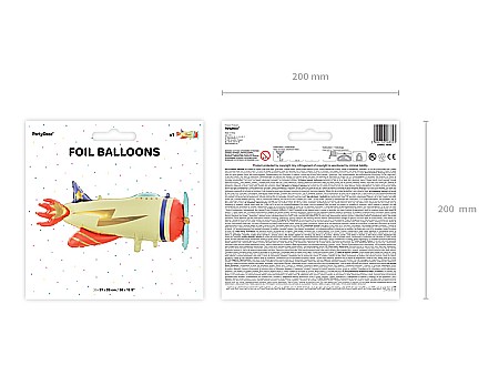PD BALON FOLIE ALUMINIU Plane, 91x39cm, mix FB108 [3]