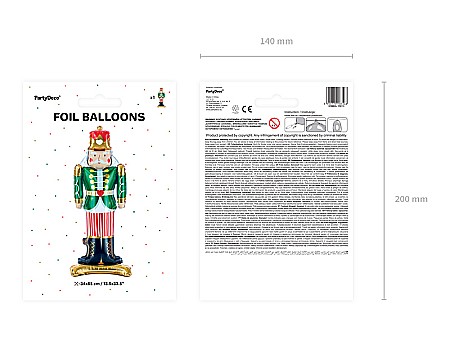 PD BALON FOLIE ALUMINIU Spargatorul de nuci, mix, 34x85cm FB113 [6]
