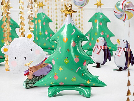 PD BALON FOLIE ALUMINIU Christmas tree, mix, 78x94cm FB114 [3]