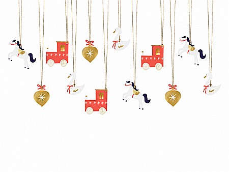 Abtibilduri, Stickere Christmas - PD ETICHETE CADOU, Christmas, Choo Choo mix, 12/SET ZDZ19