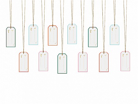 Abtibilduri, Stickere Christmas - PD ETICHETE CADOU, Christmas, Gift tags, mix, 9 x 4cm, 12/SET ZDZ23