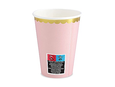 PD PAHARE CARTON Cups Light Pink, 220ml 6/SET KPP16-081J-EU3 [2]
