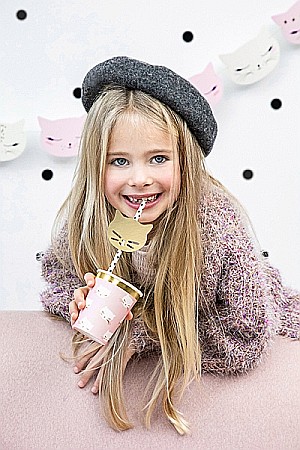 Farfurii/ Pahare/ Servetele/ Paie/ Tacamuri - PD PAHARE CARTON Cat, 200ml 6/SET KPP42-EU3