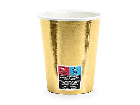 PD PAHAR CARTON Happy New Year, gold, 220ml 6/SET  KPP64-019M-EU1 [2]