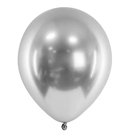 Baloane si accesorii - PD BALOANE Glossy Balloons 30cm, silver 10/SET CHB1-018-10